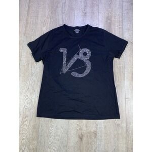 The Delicate Man Bedazzled Y2K Black Short Sleeve 3XL Short Sleeve Pullover Crew